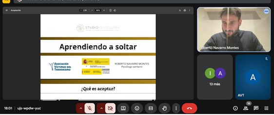 Cierre del Taller de Herramientas Psicológicas con una sesión dedicada a la aceptación emocional